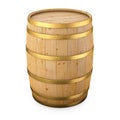 Wood barrel isolated