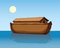 Biblical Noah`s Ark. Vector drawing