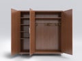 Wood big open cupboard;