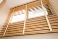 Wood blinds Royalty Free Stock Photo