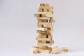 Wood block tower Royalty Free Stock Photo