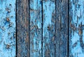 Texture wooden boards with shabby paint blue Royalty Free Stock Photo