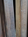 Wood boards on a store Royalty Free Stock Photo
