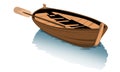 Wood boat clipart