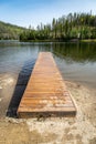 Wood boat dock