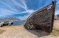 Wood Boat Wreckage in Hout Bay Cape Town