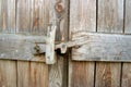 Wood bolt on a wooden door