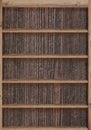 Wood bookshelves