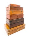 Wood Box Isolated Royalty Free Stock Photo
