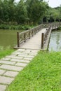 Wood bridge Royalty Free Stock Photo