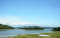 Wood bridge cross river at Kaeng Krachan national park, Phetchaburi, Thailand. Royalty Free Stock Photo