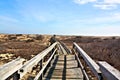 Wood Bridge Walk over Protected Sand Dunes