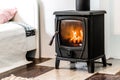 Wood burning stove Royalty Free Stock Photo