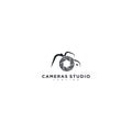 wood of camera studio production media logo