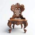 Wood carved chair