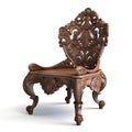 Wood carved chair