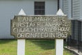 Beaufort, South Carolina, USA- First African Baptist Church Prayer House Sign