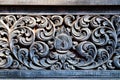 Wood carving decorated at windows of the temple