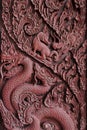 Wood carving door