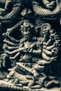Wood carving statue of Avalokitesvara