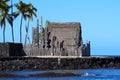 Wood carvings atPuÃÂ»uhonua O Honaunau National Historical Park, Hawaii Royalty Free Stock Photo