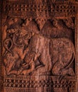 Wood carvings of embekka devalaya