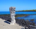 Hawaiian Wood Carvings on the Big Island Royalty Free Stock Photo