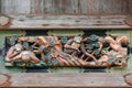 Wood Carvings at a Store House in Nikko Toshogu Shrine Royalty Free Stock Photo
