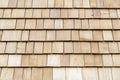 Wood cedar shingles for roof or wall Royalty Free Stock Photo