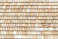 Wood cedar shingles for roof or wall Royalty Free Stock Photo