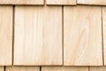 Wood cedar shingles for roof or wall Royalty Free Stock Photo