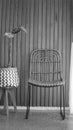 Wood chair blackwhite photography