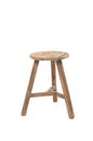 wood chair stool on white background. Royalty Free Stock Photo