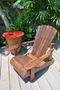 Wood chairs for relax Royalty Free Stock Photo