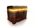 Wood chest full of gold