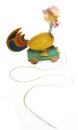 Wood chicken pull toy Royalty Free Stock Photo