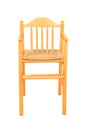 Wood children chair isolated