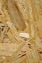 Wood chip particle board