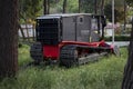 Wood chipper prepared to clean the mountains Royalty Free Stock Photo