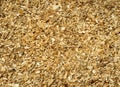 Wood chips texture, wooden biomass background. shavings for smoking or recycle Royalty Free Stock Photo