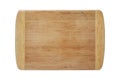 Wood chopping board isolated on white with clipping path