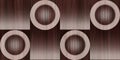 Wood Circular Abstract geometric background from wooden.