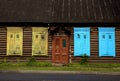 Wood closed window Royalty Free Stock Photo