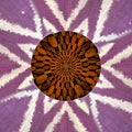 Wood and Cloth Star shaped pattern Royalty Free Stock Photo