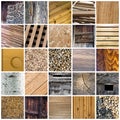 Wood collage Royalty Free Stock Photo