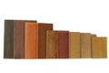 Wood color samples Royalty Free Stock Photo