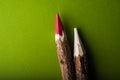 Wood colored pencils Royalty Free Stock Photo