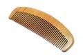 Wood comb isolated Royalty Free Stock Photo