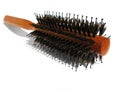 Wood comb with natural stubble