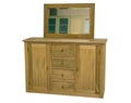 Wood commode